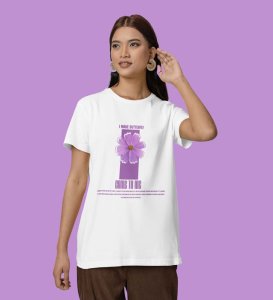 Drawn to the Light Within: Graphic Printed White T-Shirt