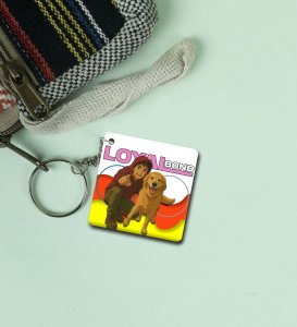 Bonded by Loyalty Not Just by Blood Printed Keychain Pack of 2