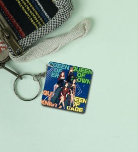 Crowned With Confidence Queen Of Era Printed Keychain Pack of 2