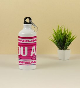 Darling You Are Caught in a Daydream Aluminium Printed Sipper Bottle 600ml